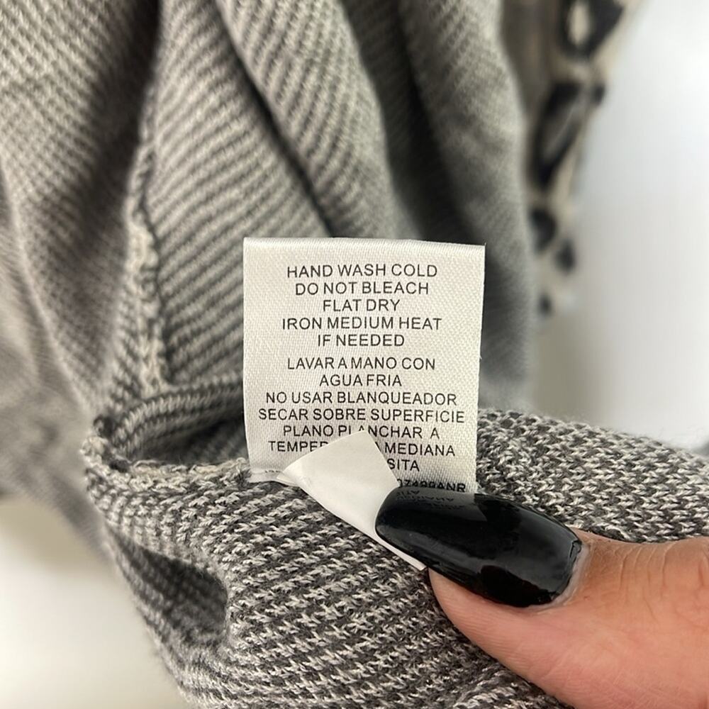 Joseph A Gray Leopard Print Rayon Open Front Knit… - image 4